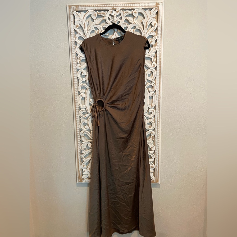 House of Harlow Brown Satin Dress